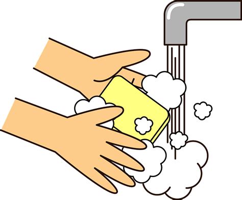 soap clipart|washing hands with soap clipart.